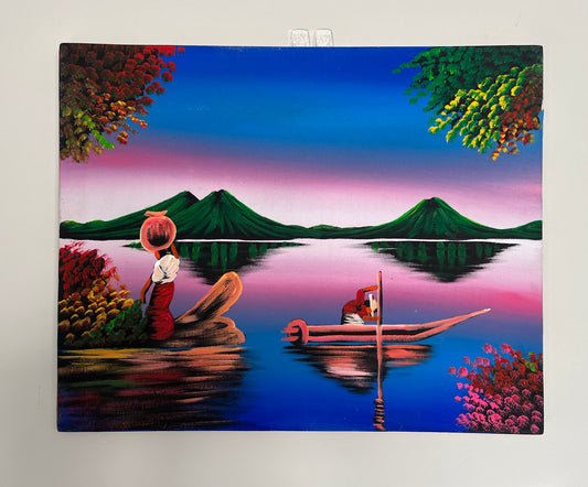 Lago Atitlán al amanecer