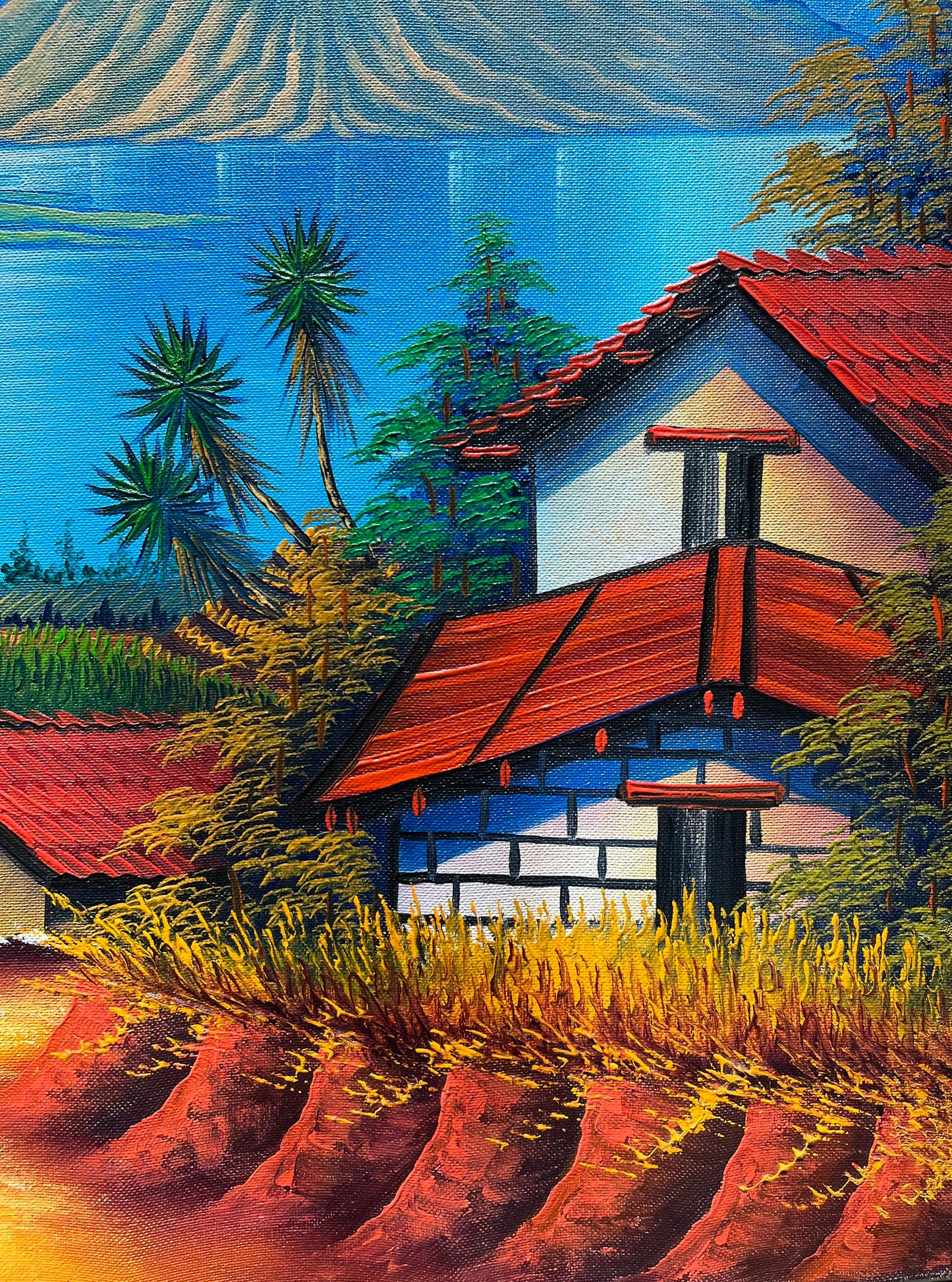 Pueblos con techos rojos